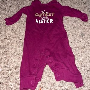 Cutest little sister onesie!